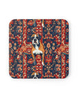 Boxer Blossom Tapestry Delight Cork Back Coaster