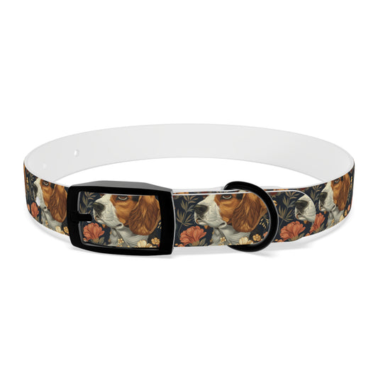 Beagle Blossoms Dog Collar