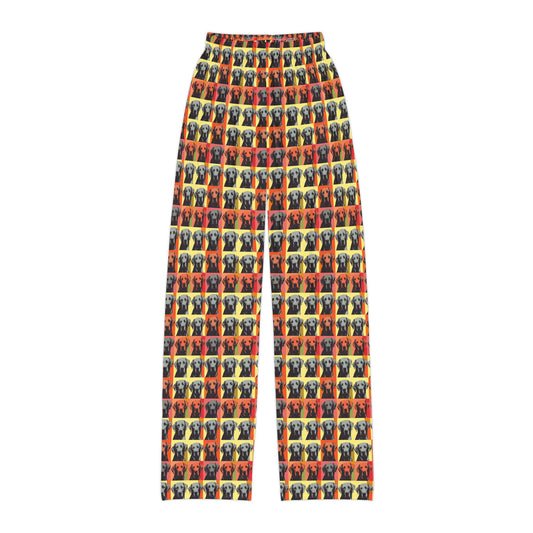 Whimsical Warhol Labrador Kids Pajama Pants