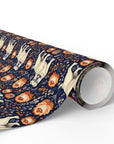 Bulldog Blossom Bonanza Wrapping Paper