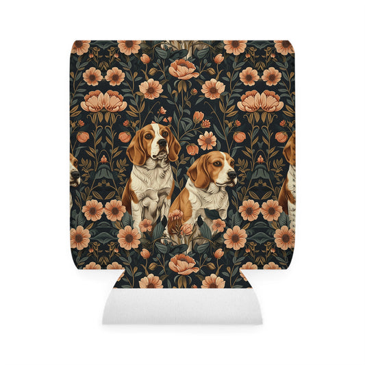 Beagle Blossom Bonanza Can Cooler Sleeve