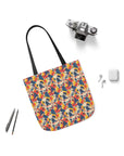 Bloom Pup Frenchietastic Splatter Canvas Tote Bag