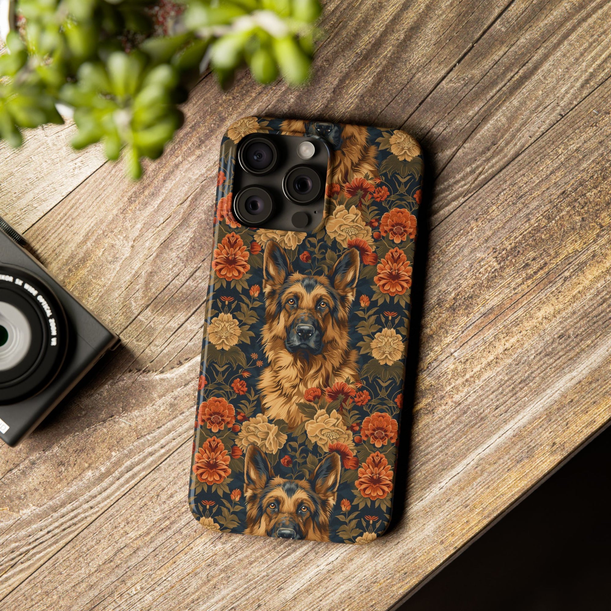 WhimsiWooly Shepherd Spritz Slim Phone Cases