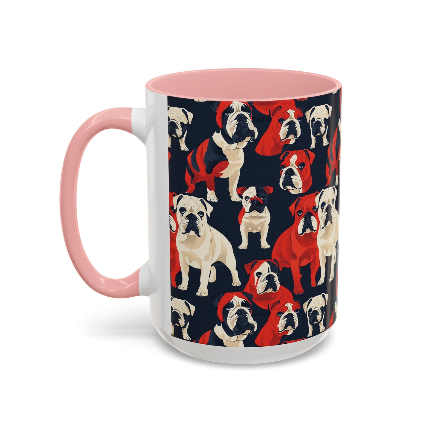 Bulldoggy Bliss Chomper Accent Coffee Mug