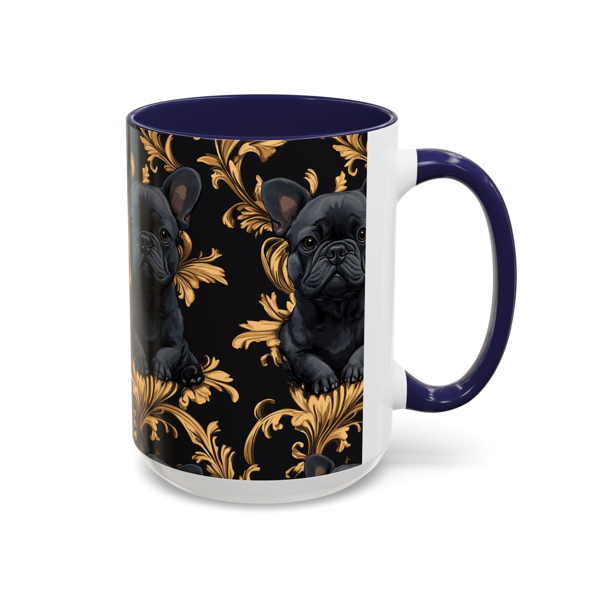 Regal Frenchie Noir Elegance Accent Coffee Mug