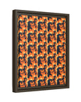 Rottweiler Chic Pawsitivity Matte Canvas, Framed