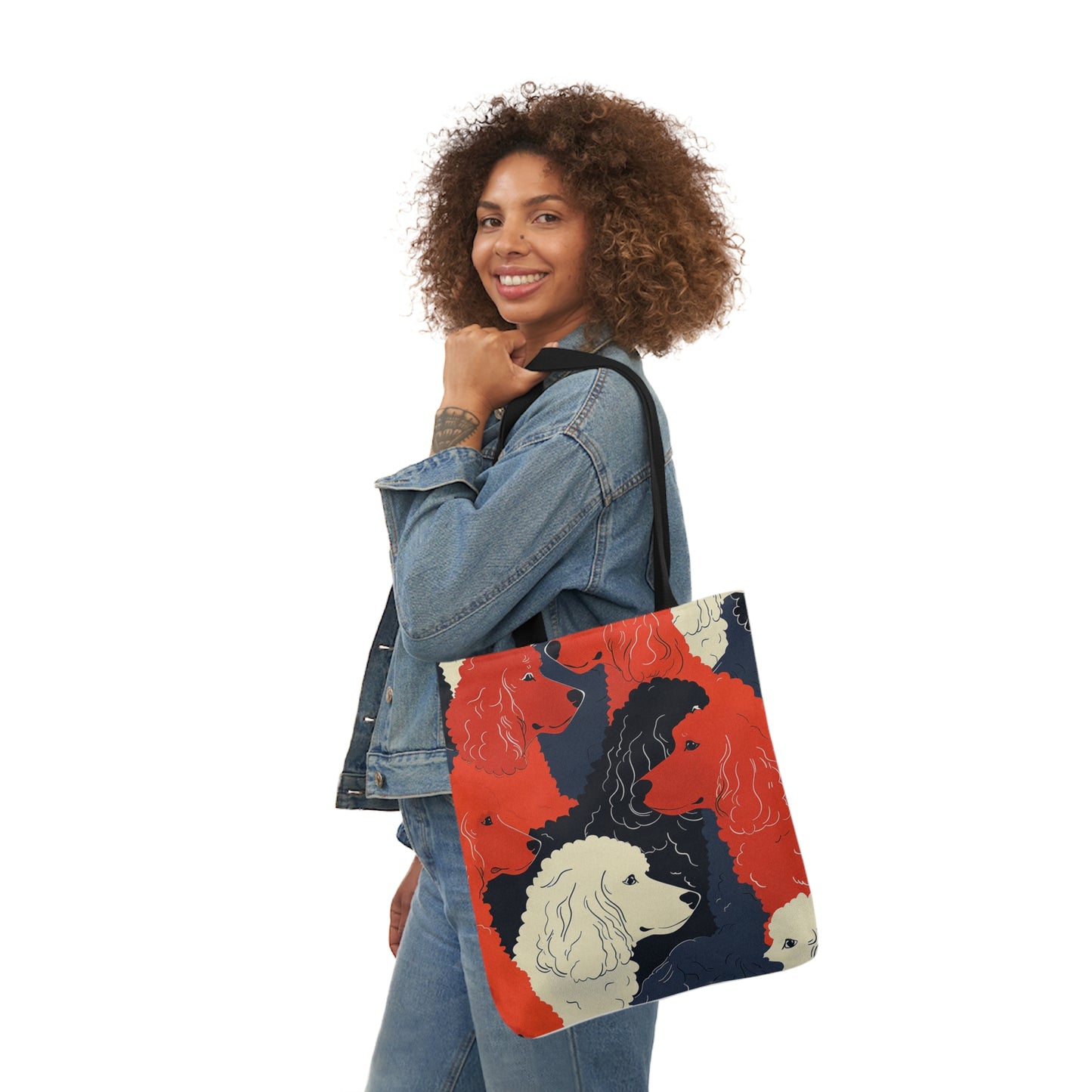 Poodle Canvas Tote Bag