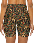 Labrador Lush Pooch Tapestry High Waisted Yoga Shorts