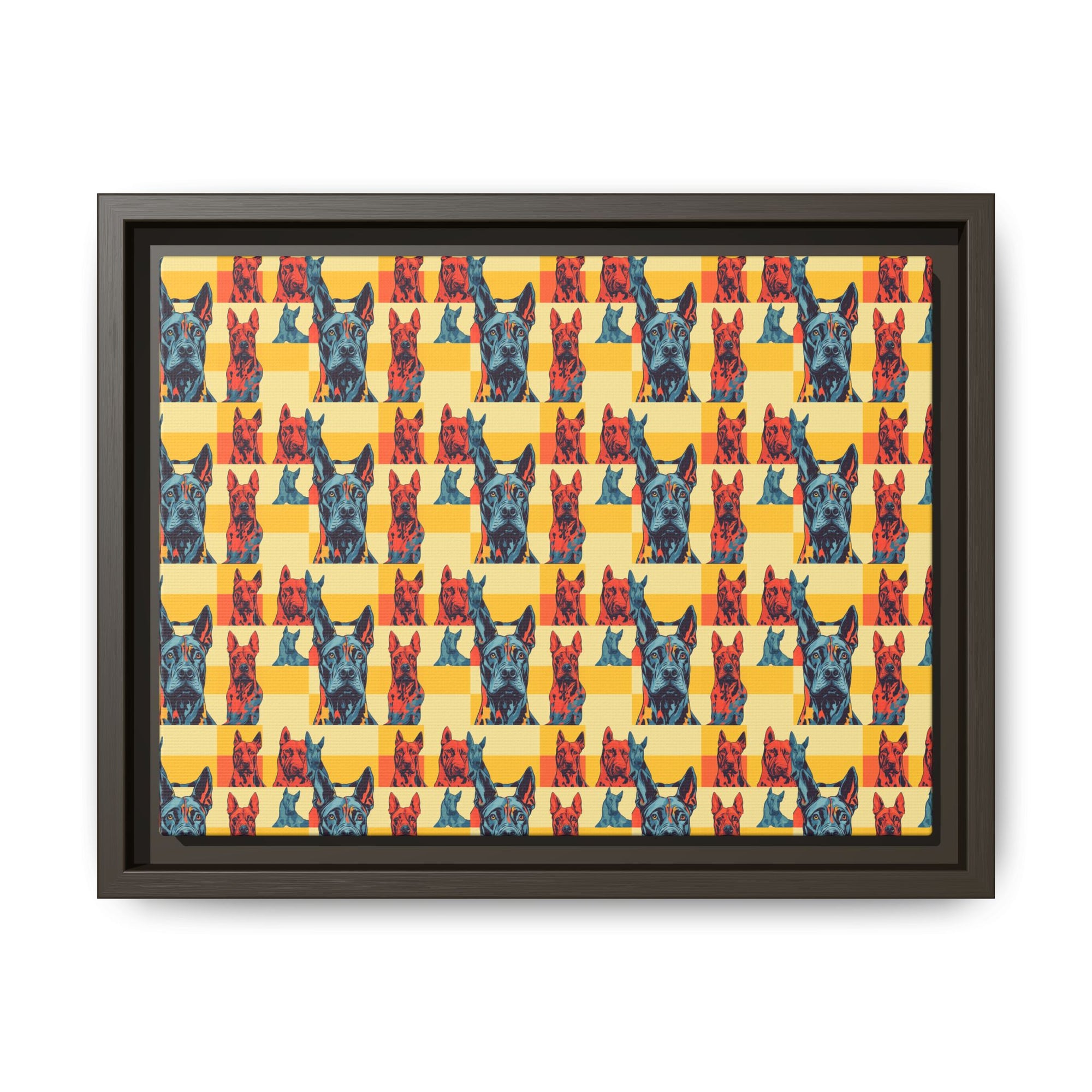 Dane-tastic Marvelous Mutt Mode Matte Canvas, Framed