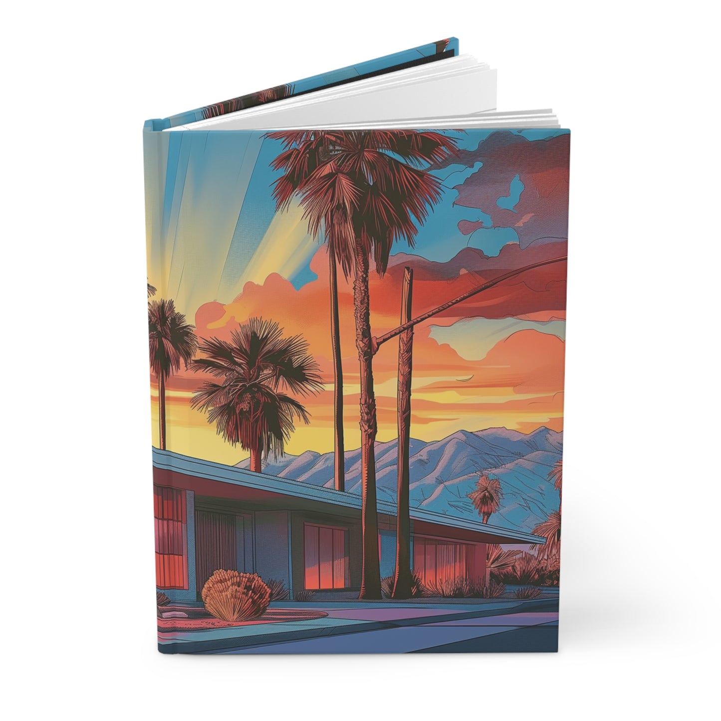 Palm Springs Sunset Dreams - Blank Notebook