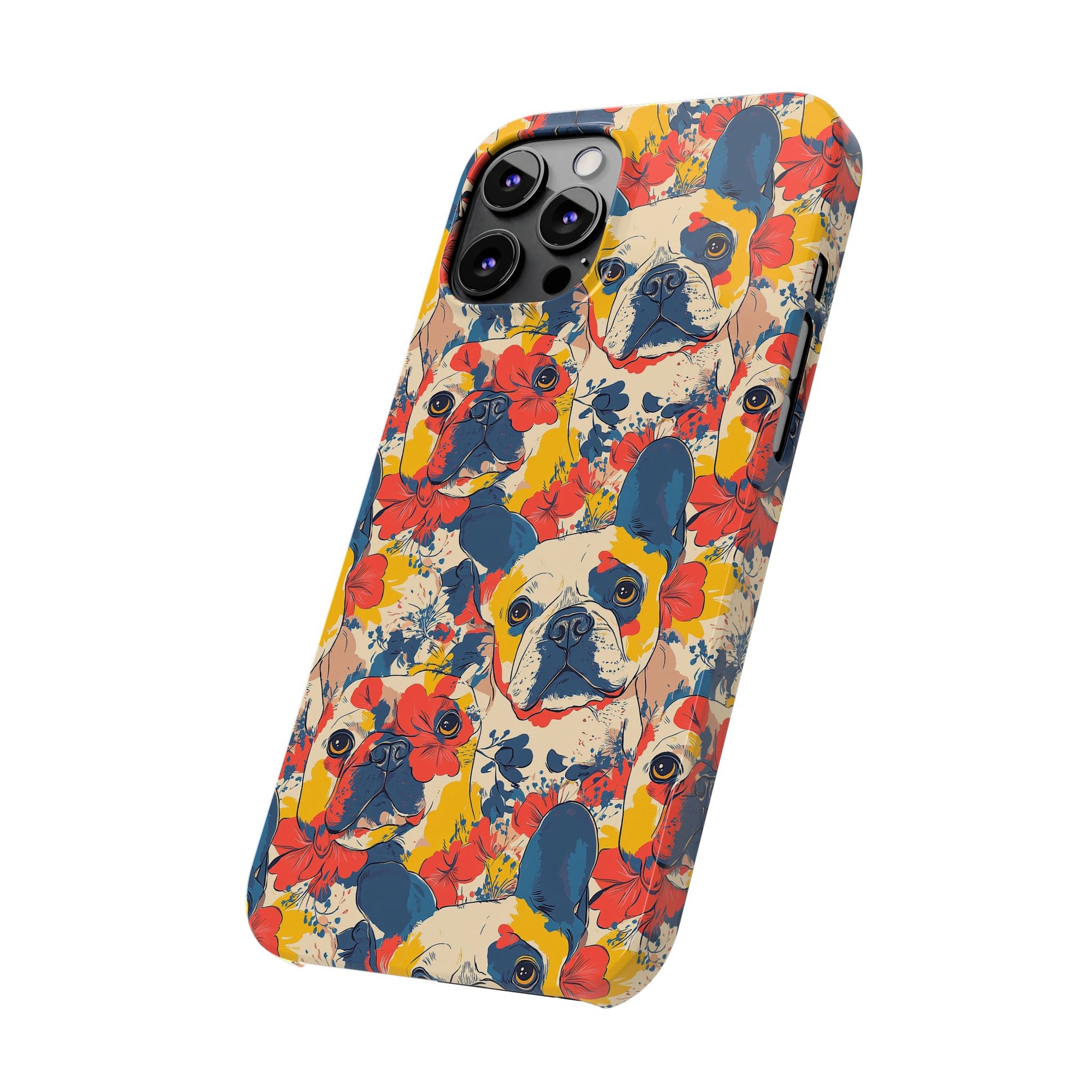 Bloom Pup Frenchietastic Splatter Slim Phone Cases