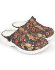 Floral Pawsome Dachsund Delight Kid's Foam Clogs