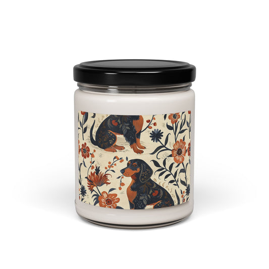 Blossoming Dachshunds Delight Scented Soy Candle