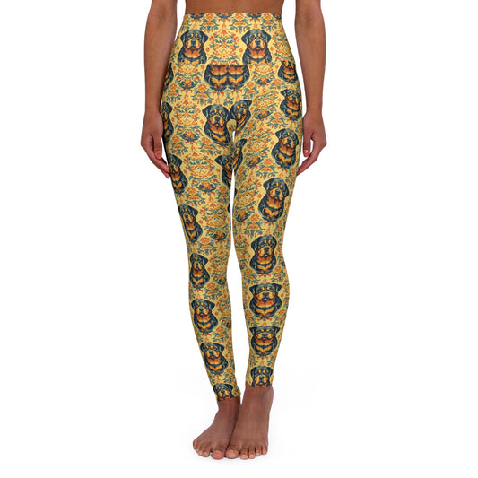 Royal Rottie Regalia High Waisted Yoga Leggings