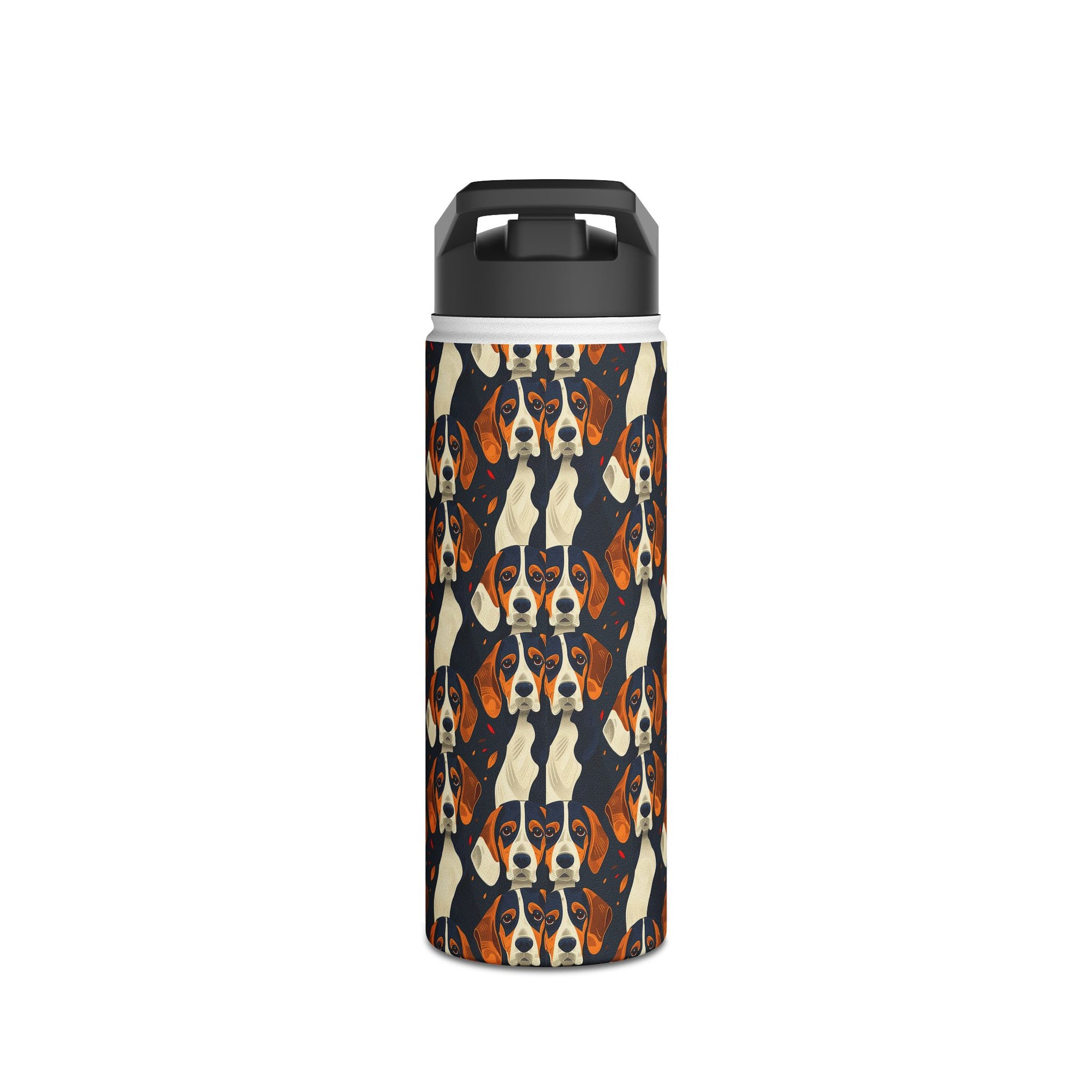 Beagle Glimmer Gaze Glamour Stainless Steel Water Bottle