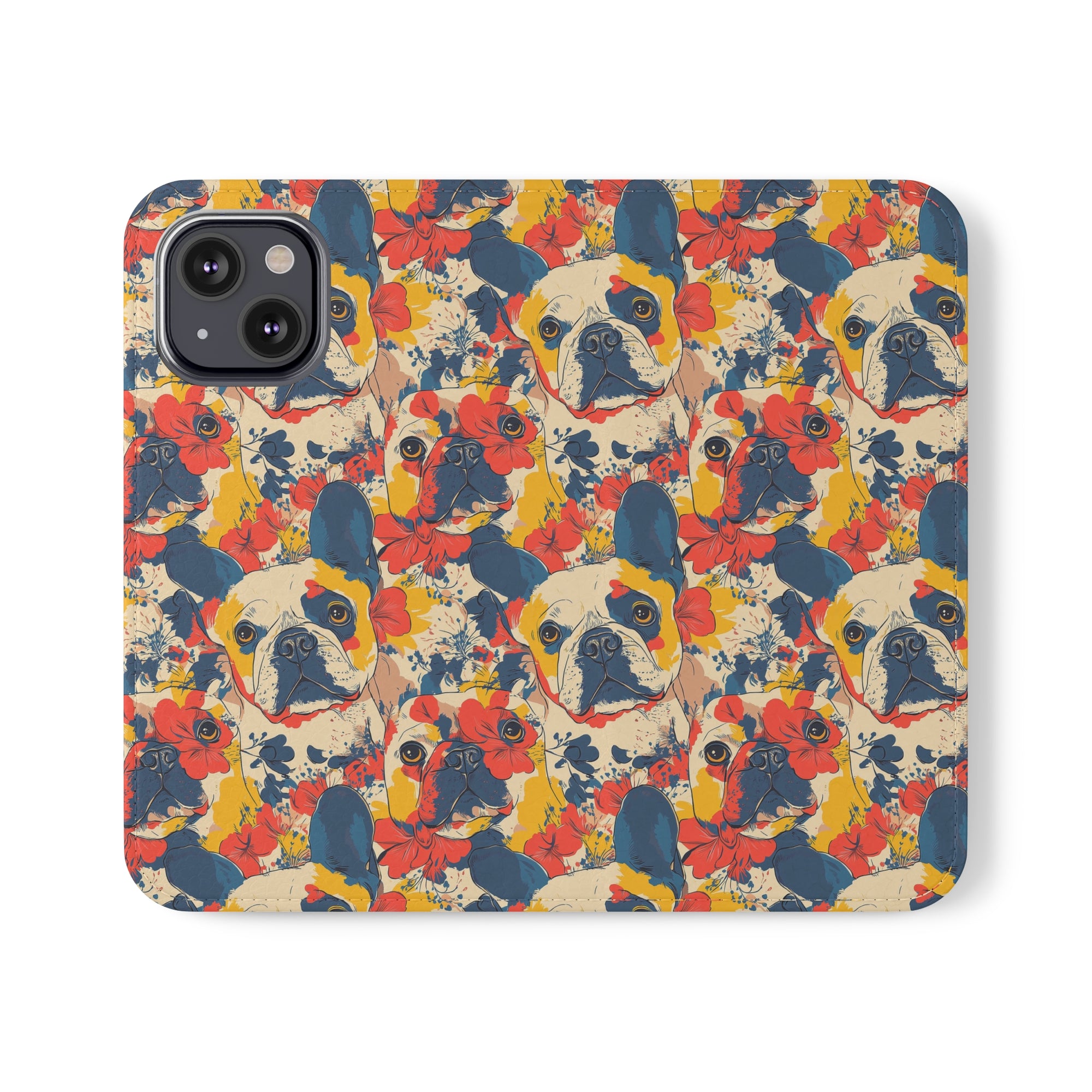 Bloom Pup Frenchietastic Splatter Flip Cases