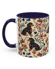 Blossoming Dachshunds Delight Accent Coffee Mug