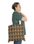 Beagle Blossoms Shoulder Tote Bag