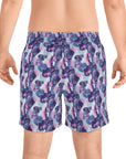 Funky Geometric Boxerista Men's Mid-Length Swim Shorts