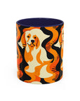 Golden Woof Abstract Glamour Accent Coffee Mug