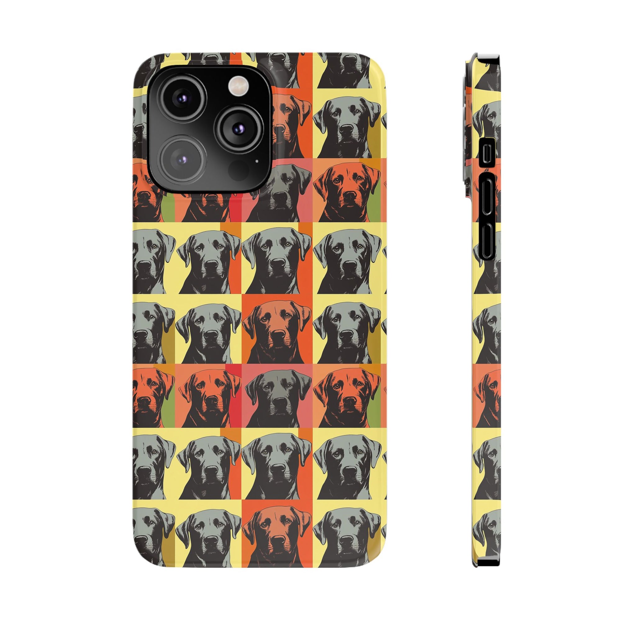 Whimsical Warhol Labrador Slim Phone Cases