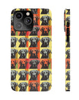 Whimsical Warhol Labrador Slim Phone Cases