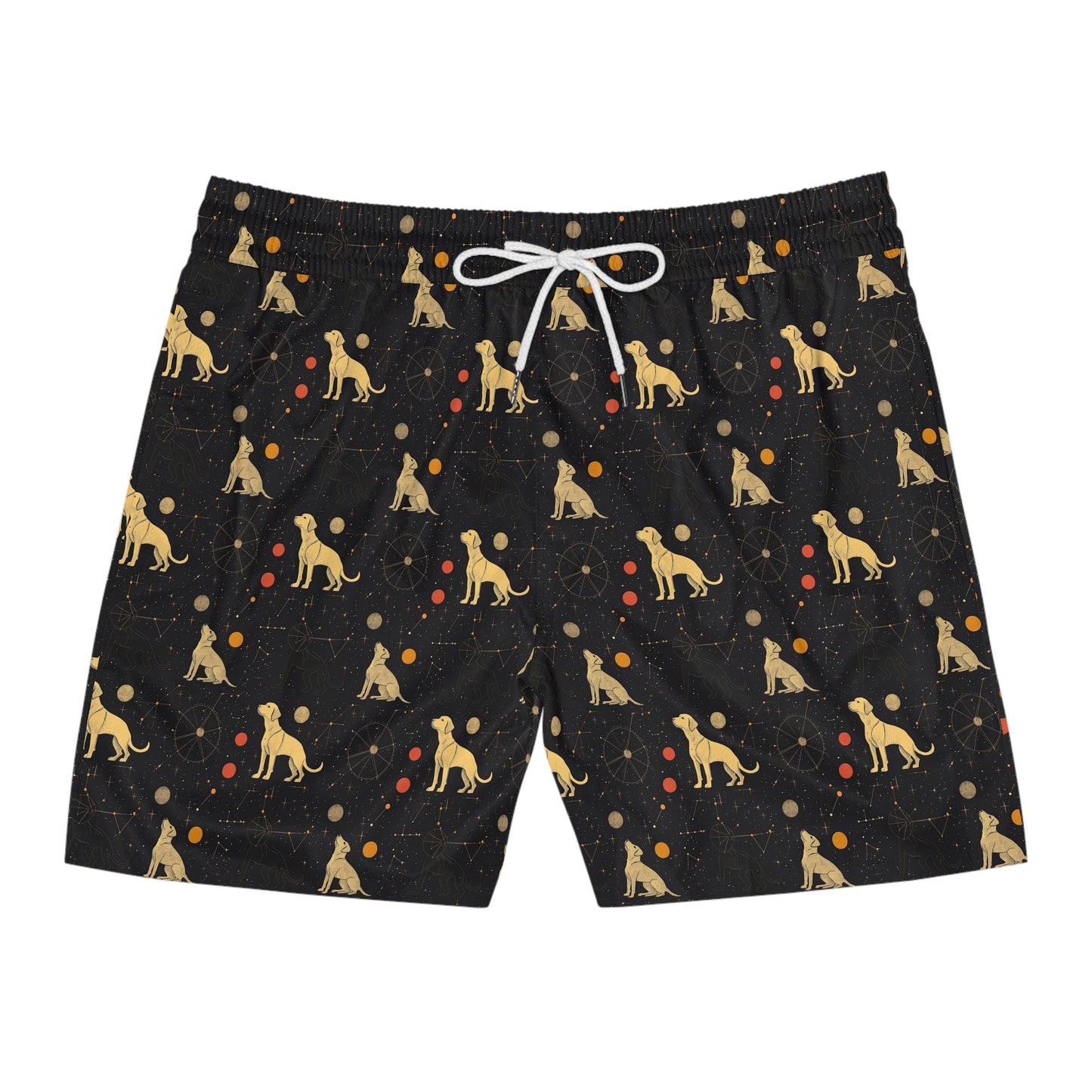 Heavenly Husky Hues Men's Mid-Length Swim Shorts