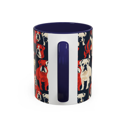 Bulldoggy Bliss Chomper Accent Coffee Mug