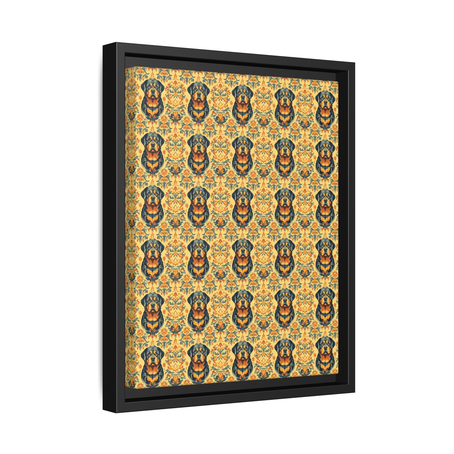 Royal Rottie Regalia Matte Canvas, Framed