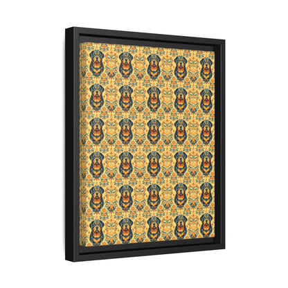 Royal Rottie Regalia Matte Canvas, Framed