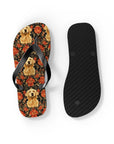 Golden Pawsatronic Tapestry Flip Flops