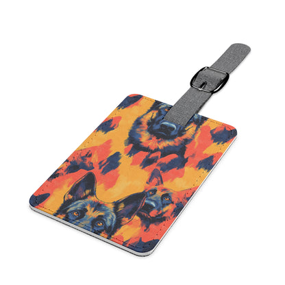 Impressionistic German Shepherds Luggage Tag