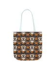 Bloomingly Bulldogistic Bouquet Canvas Tote Bag