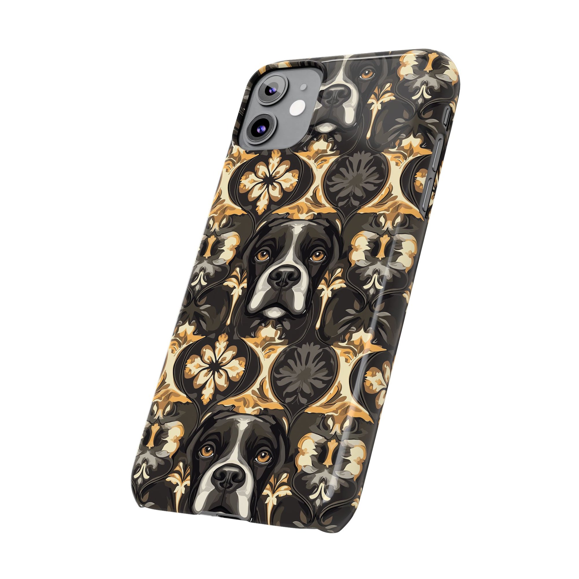 Manor Pup Boxer Royale Slim Phone Cases