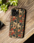 Blooming Pug Paradise Slim Phone Cases