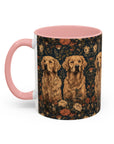 Fanciful Golden Paradise Blossom Accent Coffee Mug