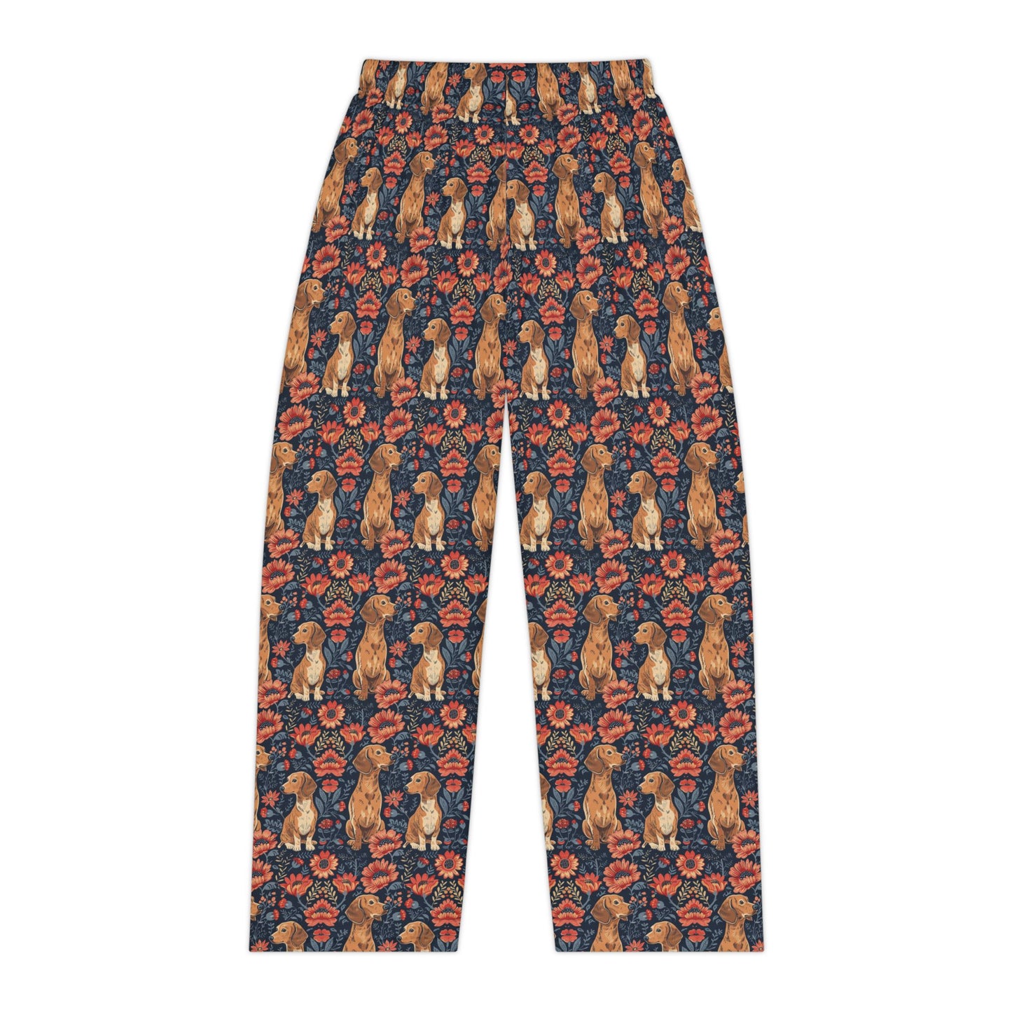 Floral Pawsome Dachsund Delight Women's Pajama Pants