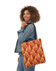 Golden Glamour Paws Canvas Tote Bag