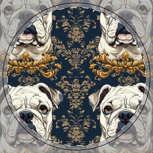 Wildwood Wanderlust Bulldog Ceramic Coaster