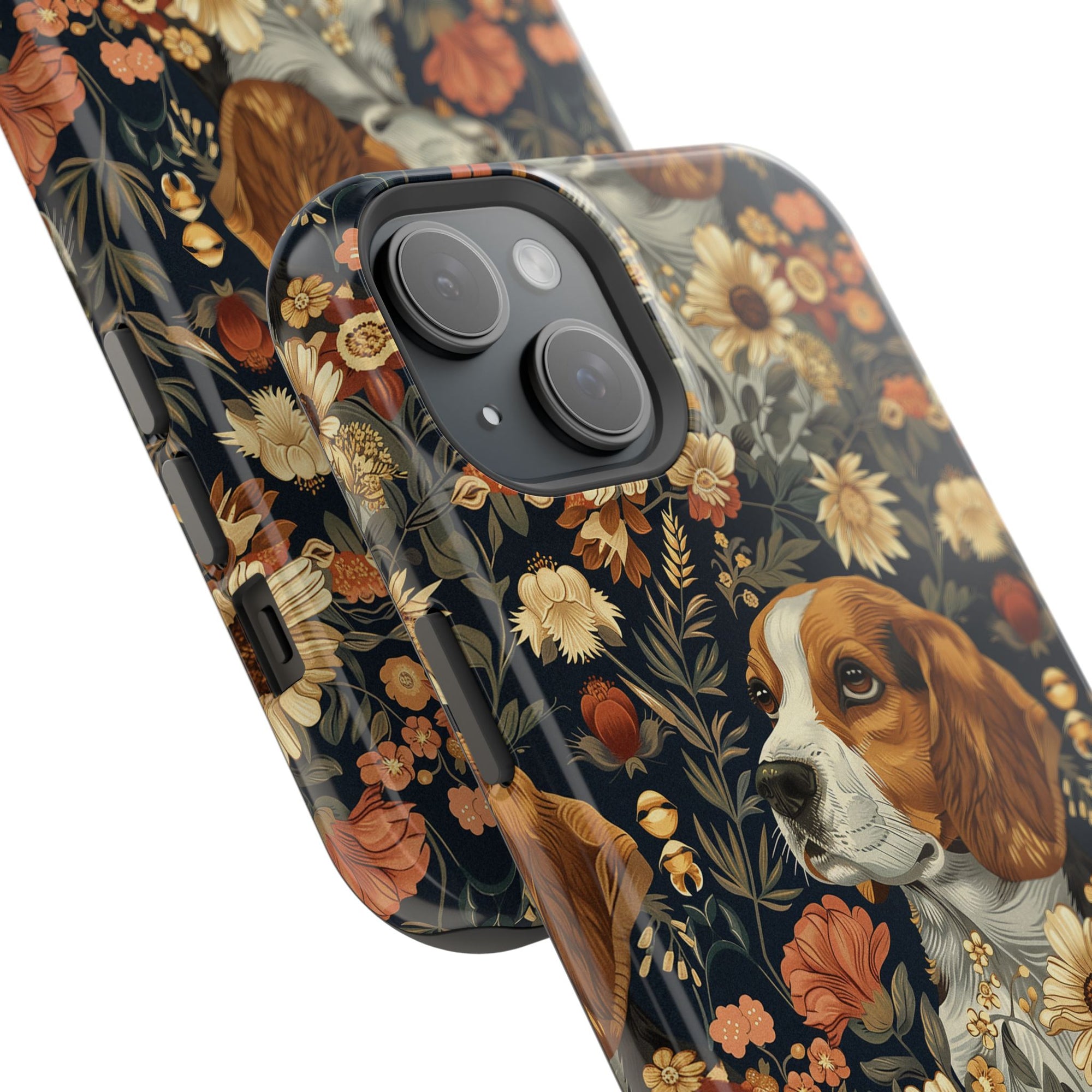 Beagle Blossoms Magnetic Tough Cases