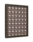 Bulldog Blossom Bonanza Matte Canvas, Framed