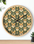 Corgi Charmz Wall Clock