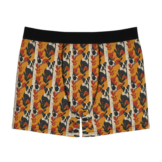 Chic Frenchie Charm Men's Boxer Briefs