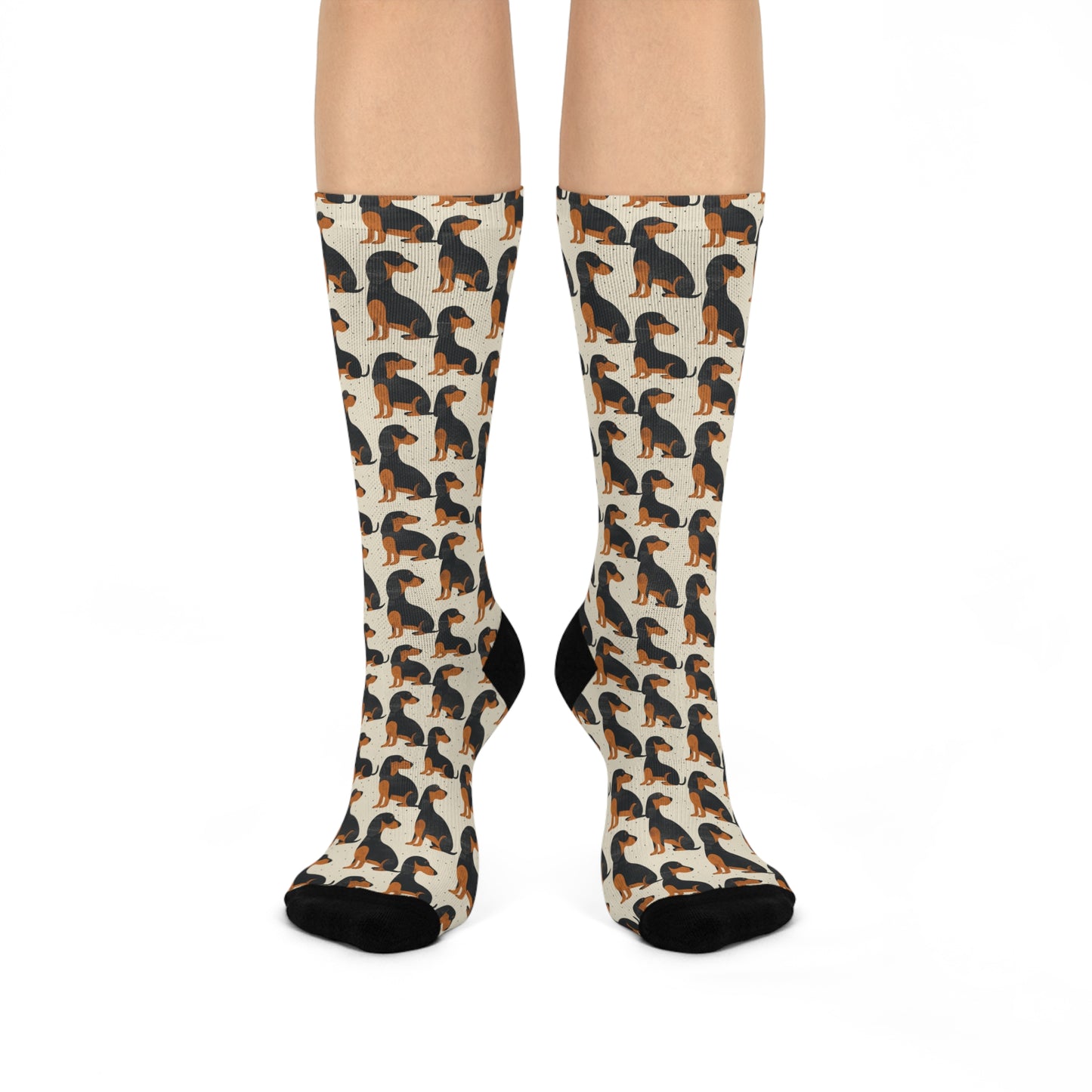 Whimsical Dachsund Dreamcatcher Cushioned Crew Socks