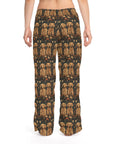 Fanciful Golden Paradise Blossom Women's Pajama Pants