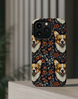 Floofy Corgi Blossom Blast Magnetic Tough Cases