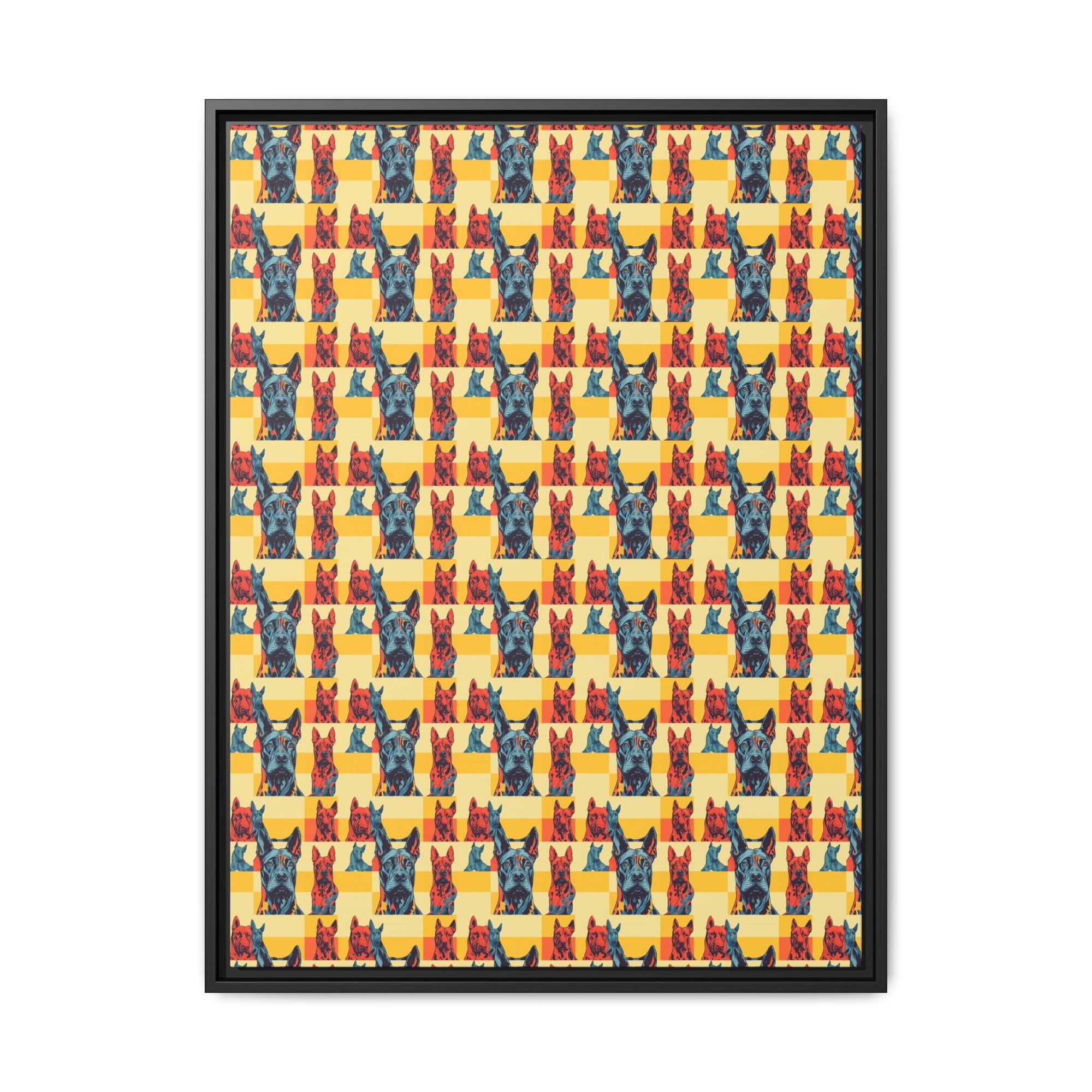 Dane-tastic Marvelous Mutt Mode Matte Canvas, Framed