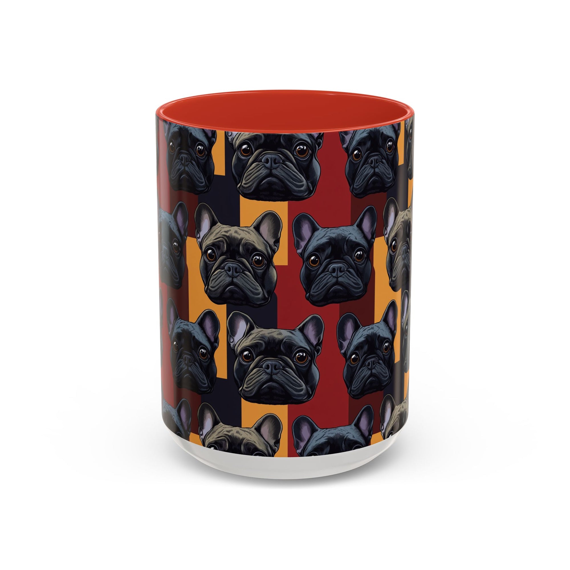 Chic Canine Checkmate - Frenchie Edition Accent Coffee Mug