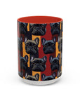 Chic Canine Checkmate - Frenchie Edition Accent Coffee Mug