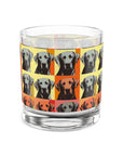 Whimsical Warhol Labrador Rocks Glass